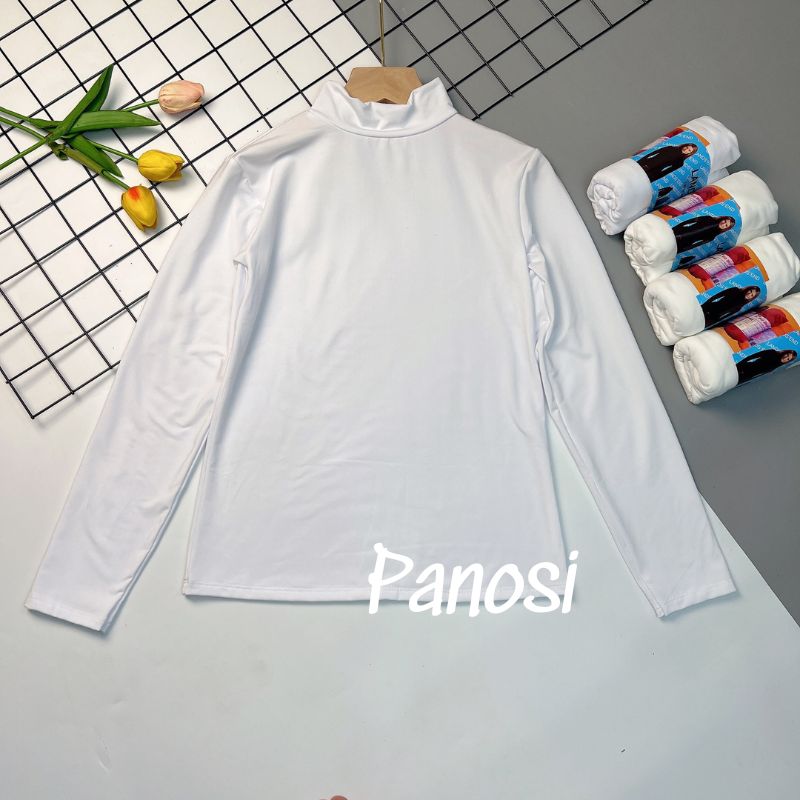 Áo giữ nhiệt nữ cổ cao 3cm áo thu đông nữ siêu co giãn, mặc thoải mái Panosi - A510