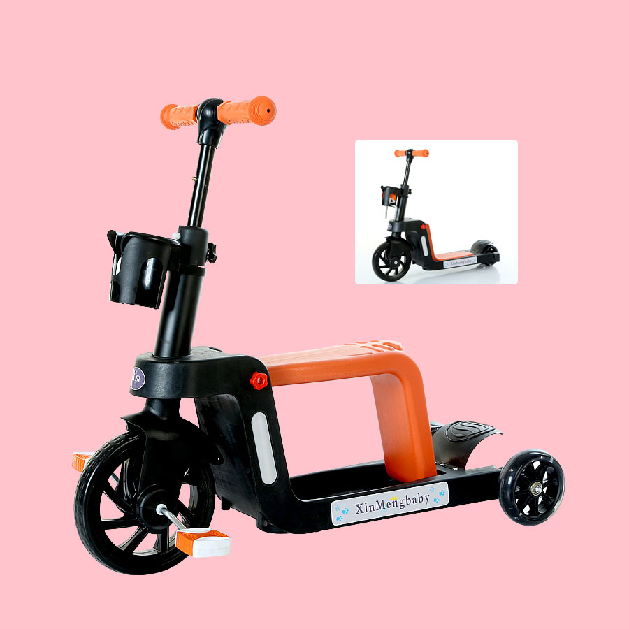 Xe Trượt Scooter cho bé thể thao tiện ích hiện đại cao cấp. Xe 3 Bánh, Xe Trượt  2 trong 1 đa năng Cho Bé VM65