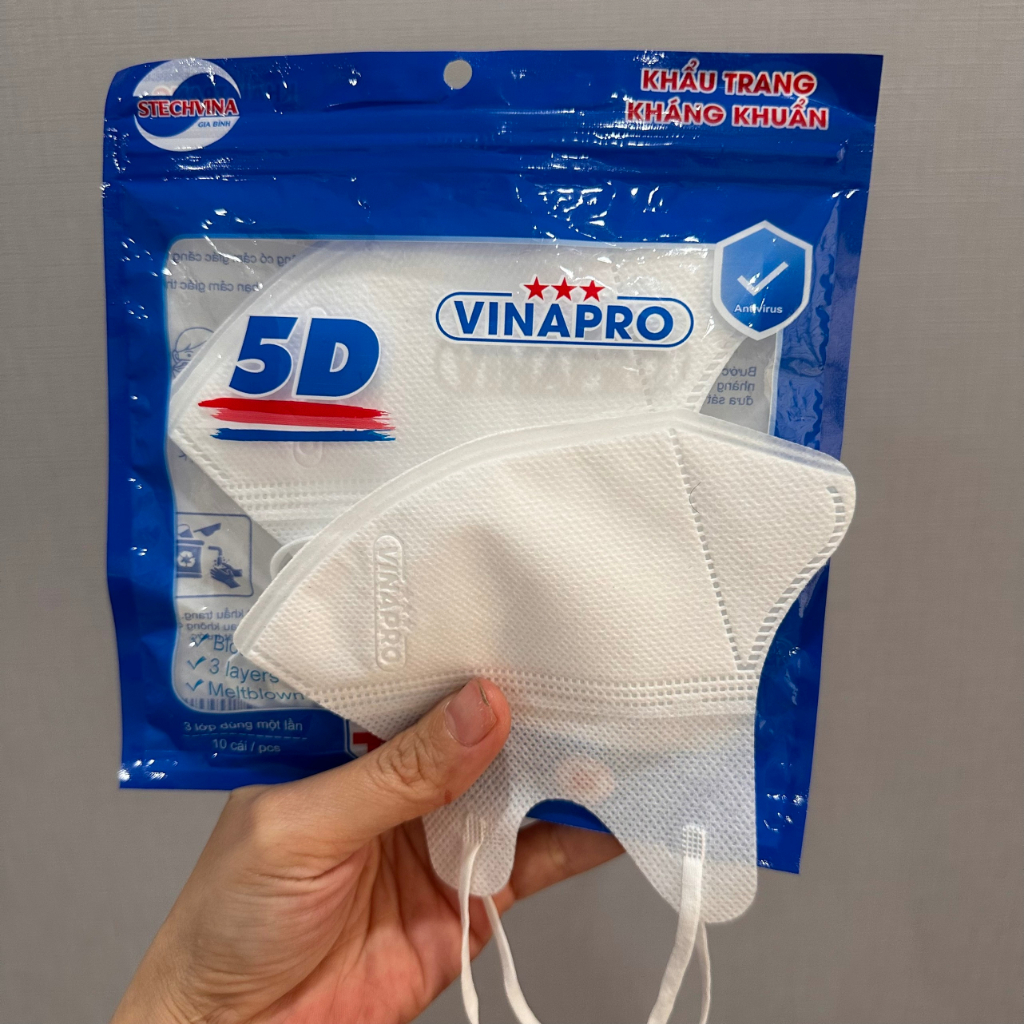 Thùng 200 Chiéc Khẩu Trang 5D Mask Vinapro