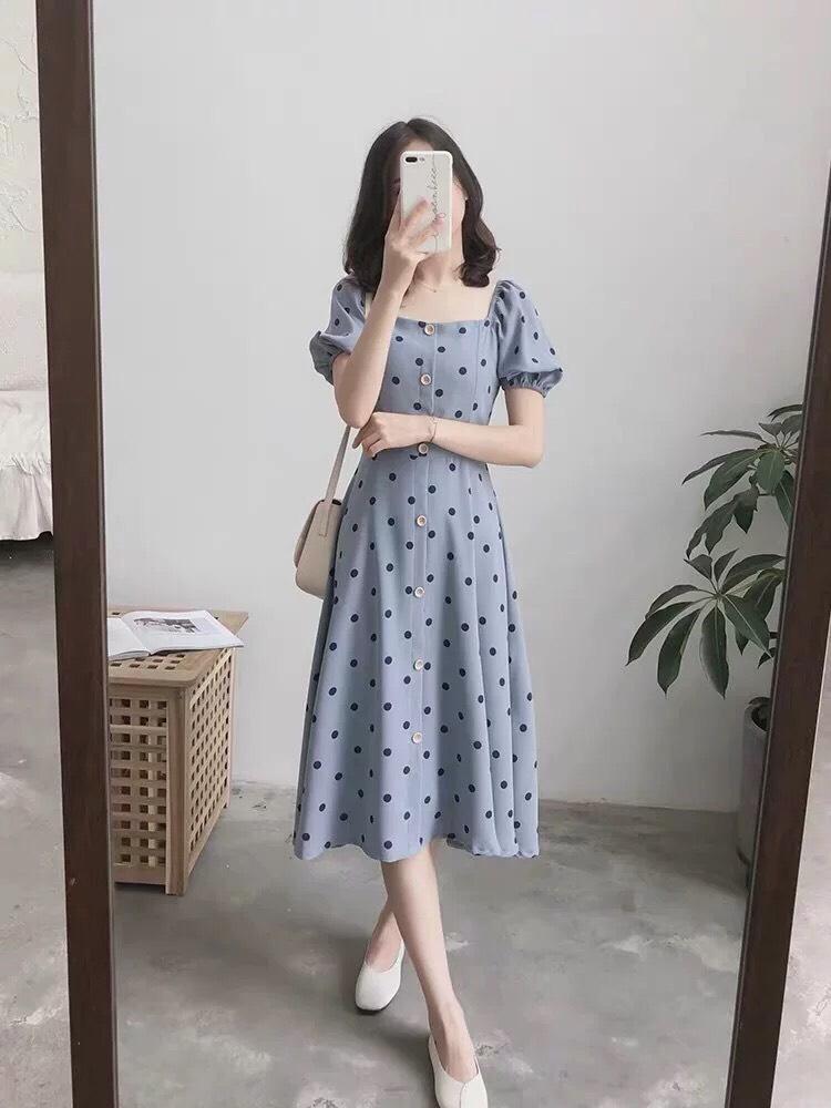 Đầm lụa quảng châu - có 2 màu