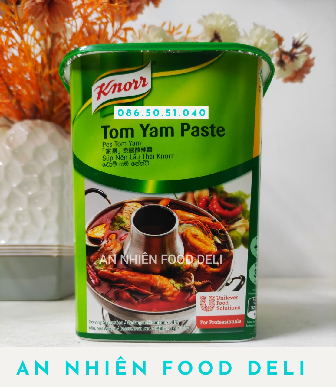 Súp Nền Lẩu Thái Knorr Tom Yam Paste 1.5KG