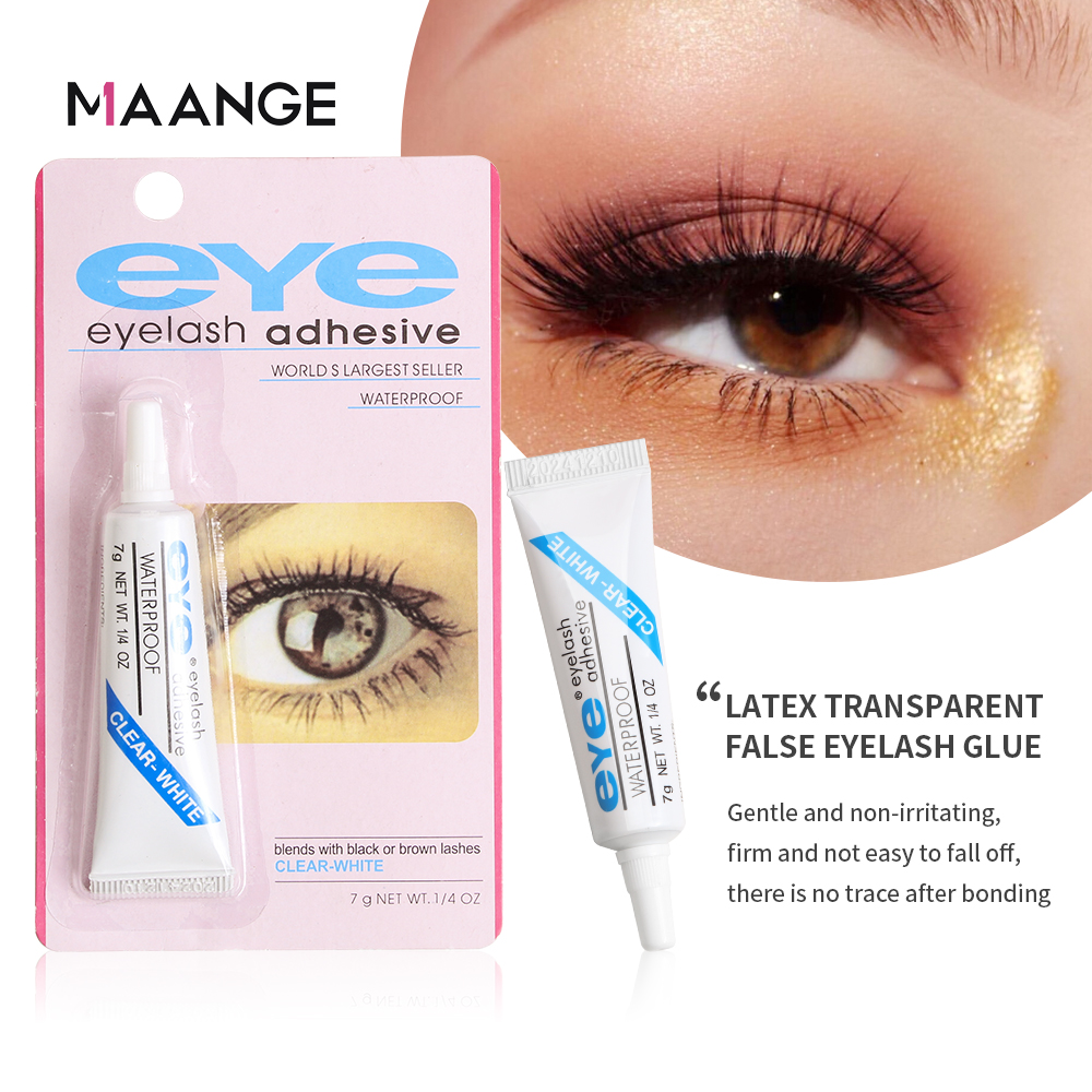 MAANGE 1 Chiếc Keo Dán Lông Mi Giả Tự Nhiên Lâu Trôi Nhẹ Nhàng Không Gây Dị Ứng Nhanh Khô
