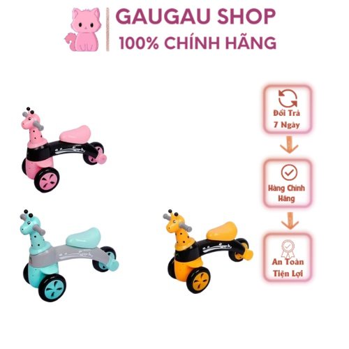 Xe chòi chân cho bé hình con hươu gật gù đa năng có nhạc - Bảo hành