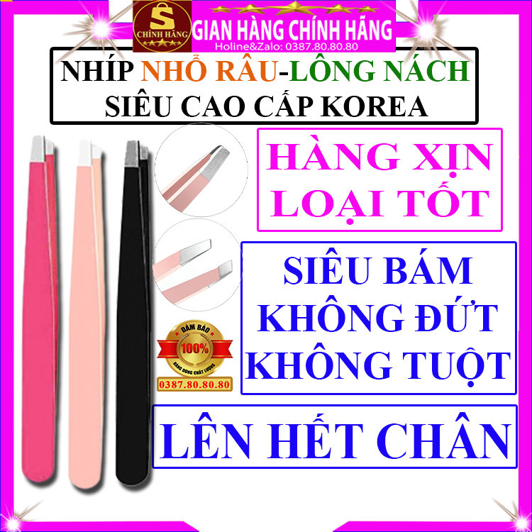 Nhíp nhổ lông mày nhíp nhổ lông nách nhíp nhổ râu cao cấp loại đẹp xịn chính hãng Sidumi hàn quốc nhíp nhổ tóc bạc chống trơn nhổ tóc sâu nhổ lông mi nhổ ria mép nhổ lông vùng kín nhổ lông chân tay inox lên hết chân không đứt loại 1