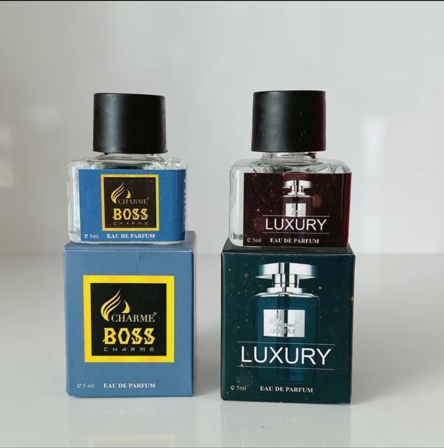 Combo 2 chai Nước hoa nam mini dạng chấm Charme Boss 5ml và Charme Luxury 5ml - Sang trọng, đẳng cấp