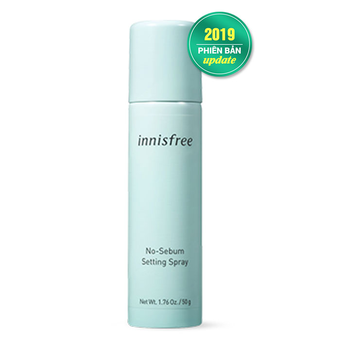 [HCM]Xịt khoáng kiềm dầu cố định lớp trang điểm Innisfree NoSebum Setting Spray 50ml