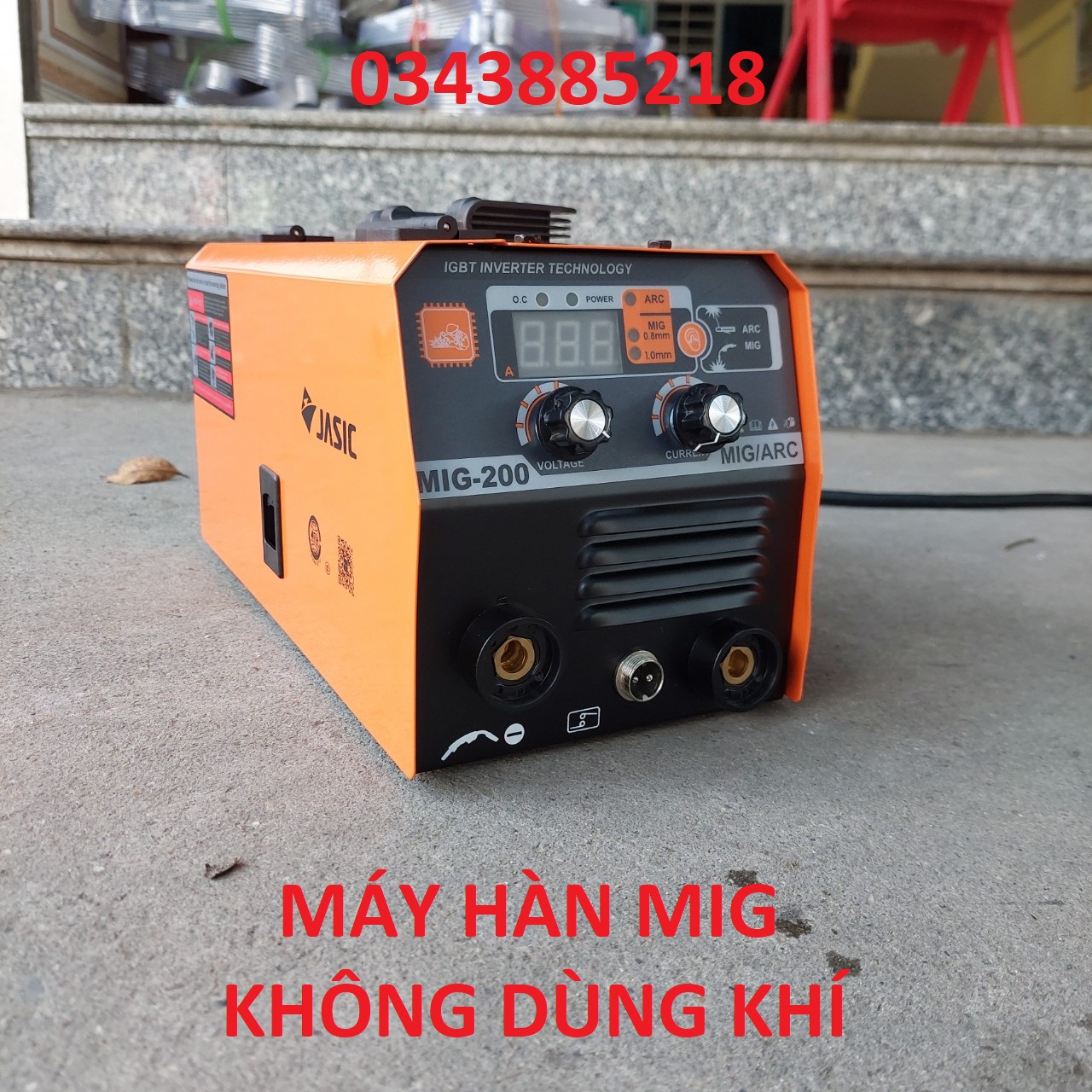 Máy hàn mig không dùng khí jasic 200a 2 chức năng - tặng kèm cuộn dây hàn 1kg