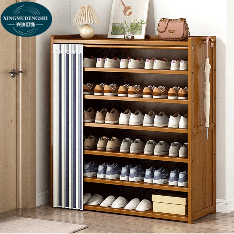 XMDS tủ giày gỗ giá để giày chống bụi kệ giày nhiều tầng giá giày Tủ giầy 5 tầng, 6 tầng, 7 tầng chống nước, chống bụi, có ngăn đựng đồ bên hông tủ giày giá giày tủ giày