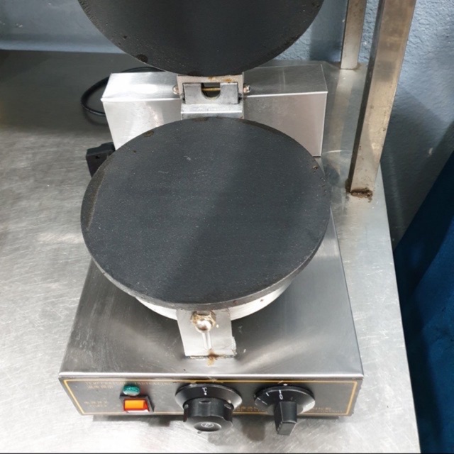 Máy làm vỏ kem ốc quế, bánh ốc quế 2 mặt trơn