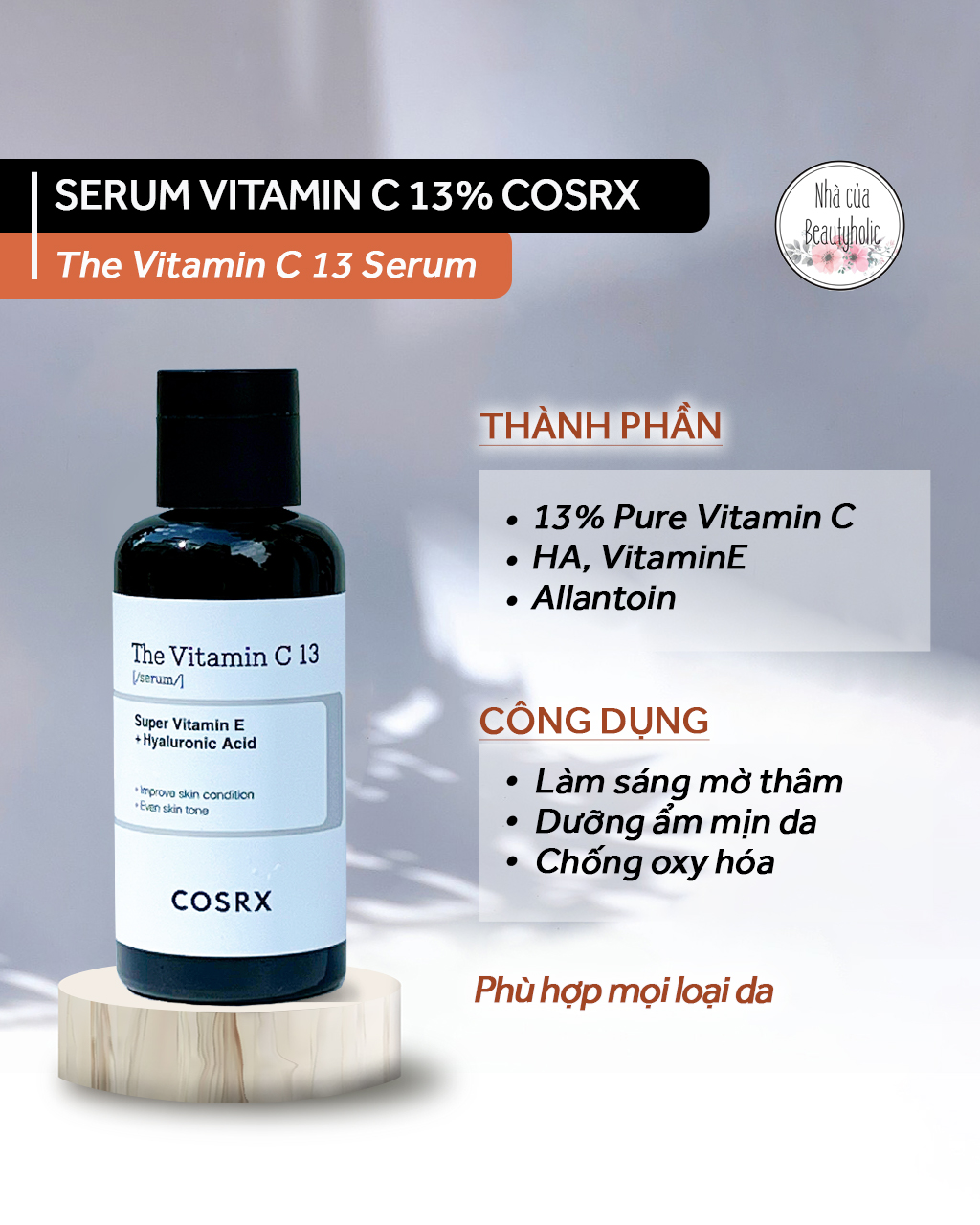 Serum dưỡng sáng vitaminc 13% cosrx the vitamin c 13 serum