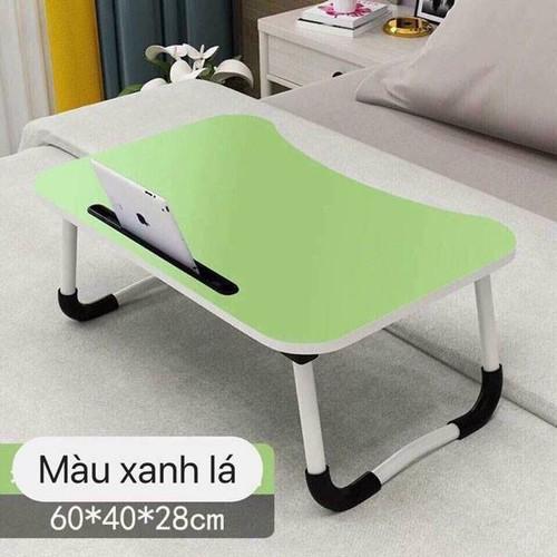 Bàn học gấp gọn để laptop có khe để Ipad gấp tiện dụng