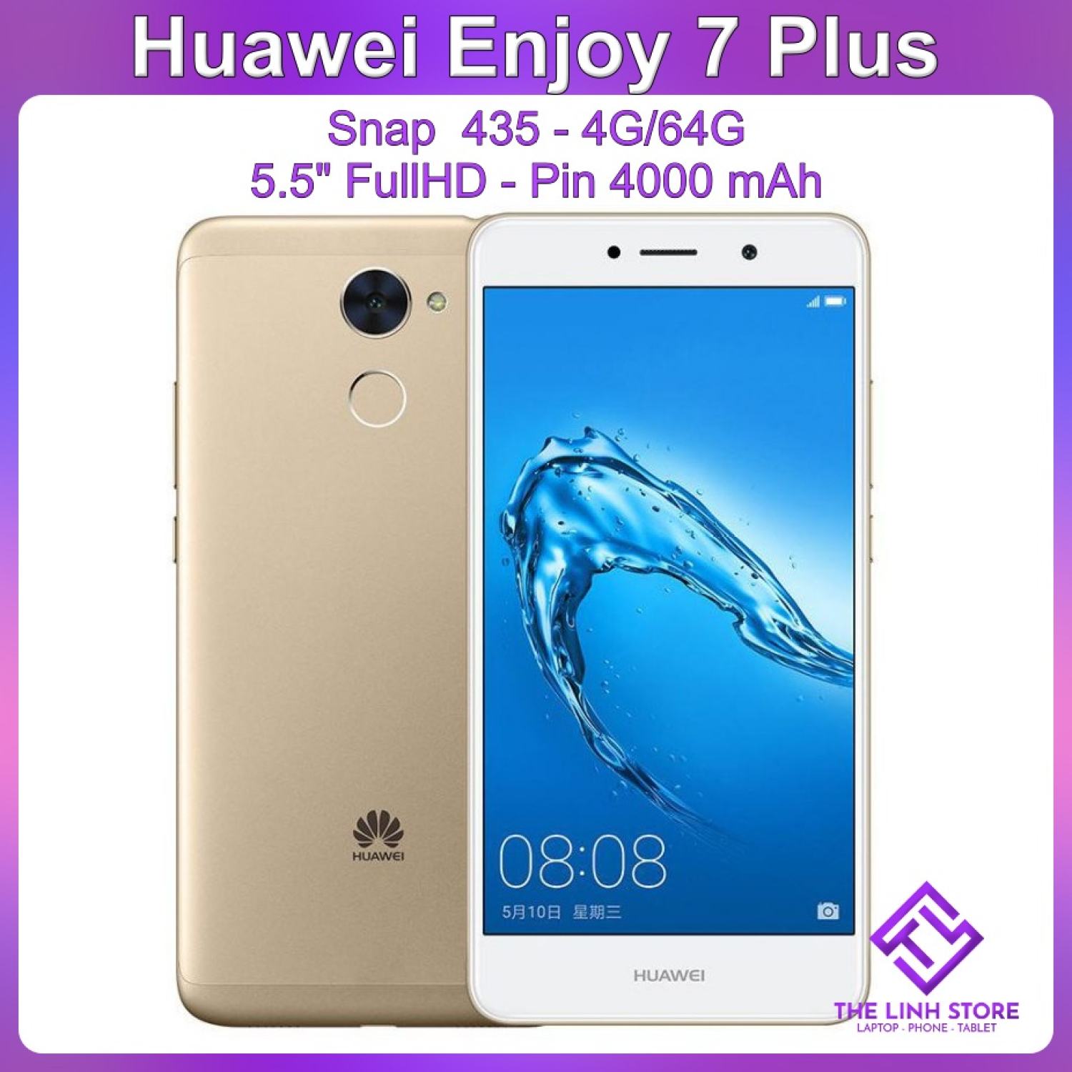 Điện thoại huawei enjoy 7 plus màn 5.5 full hd - snap 435