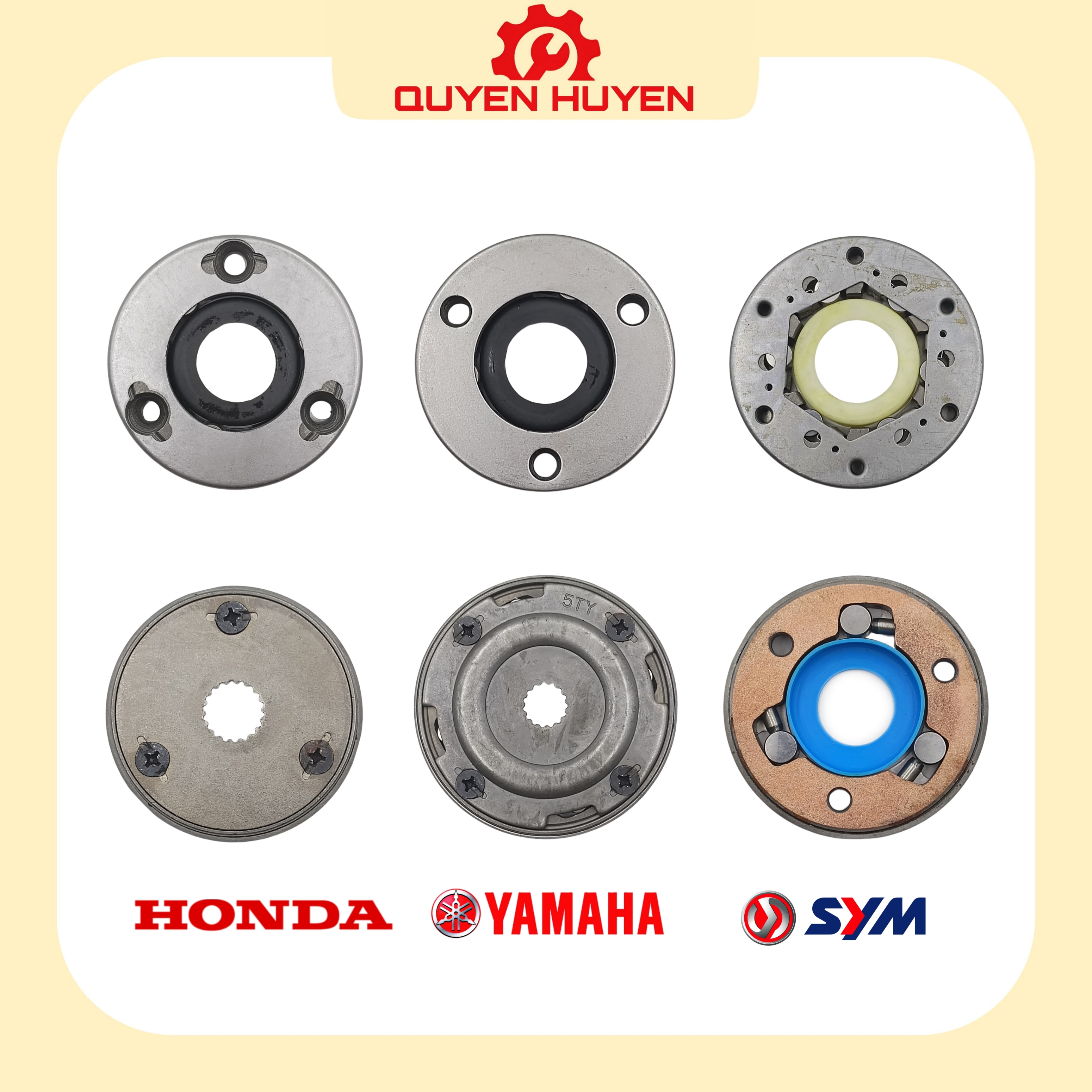 Bộ bát đề, thớt đề xe máy - honda, yamaha, sym - dream, wave, future neo, s110, cub, jupiter, sirius, nouvo lx, angel