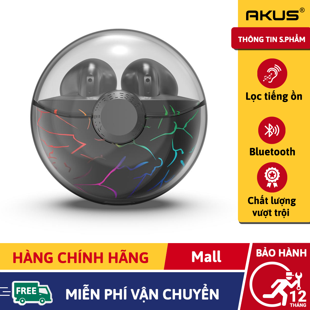Tai nghe bluetooth true wireless akus-pro350 - Hàng chính hãng BH 12 tháng