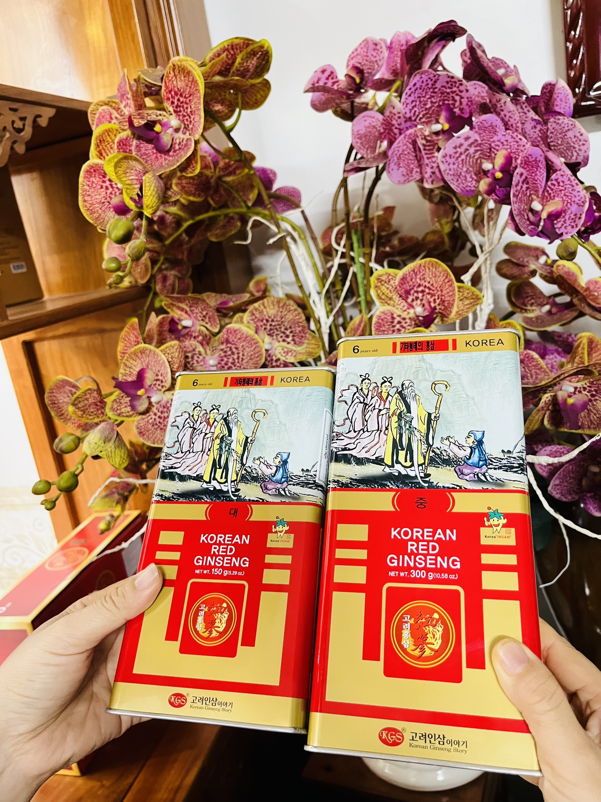 Hồng sâm củ khô kgs - kgs korean red ginseng - từ 14 đến 20 củ/hộp