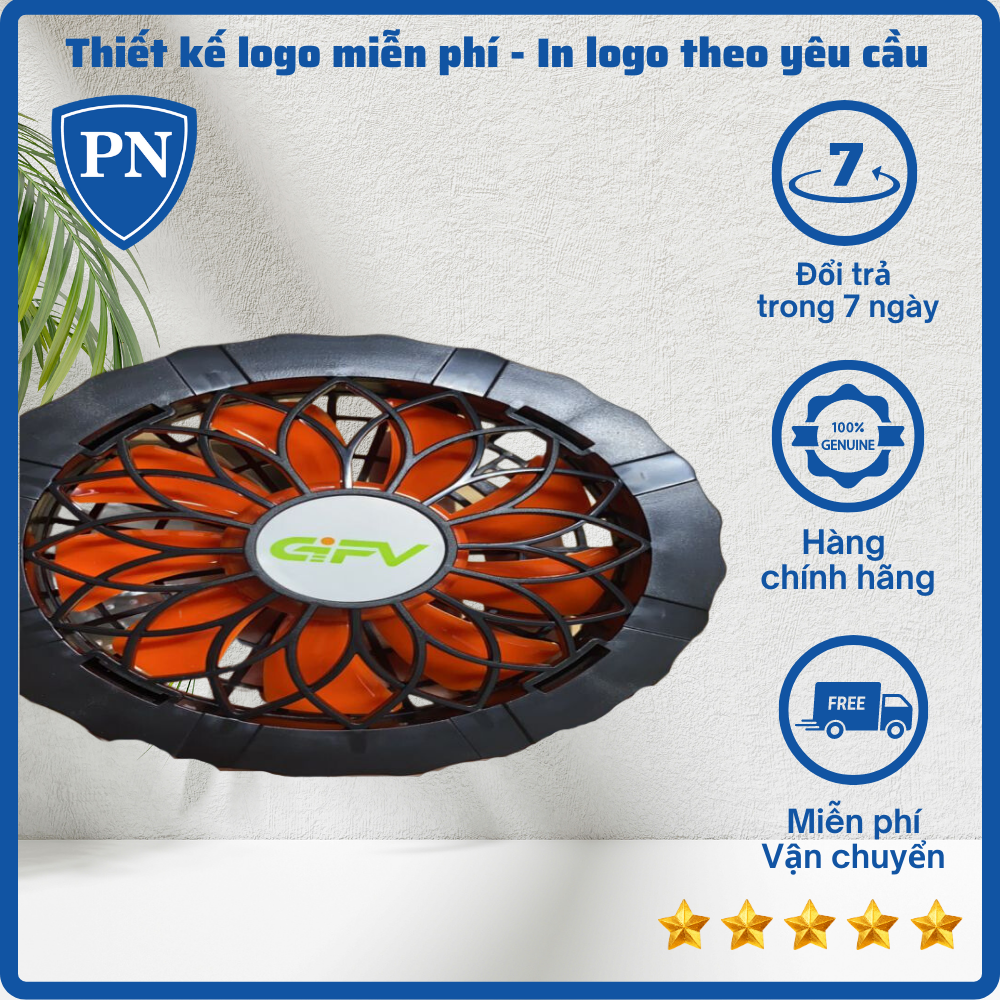 Bộ quạtt gif 30.000mha, 12v, pin 8 đến 16 tiếng trên ngày