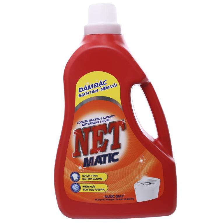 Combo 2 chai Nước giặt NET Matic đậm đặc 3.6kg Bách Hóa Giá Sỉ Tiến Dũng