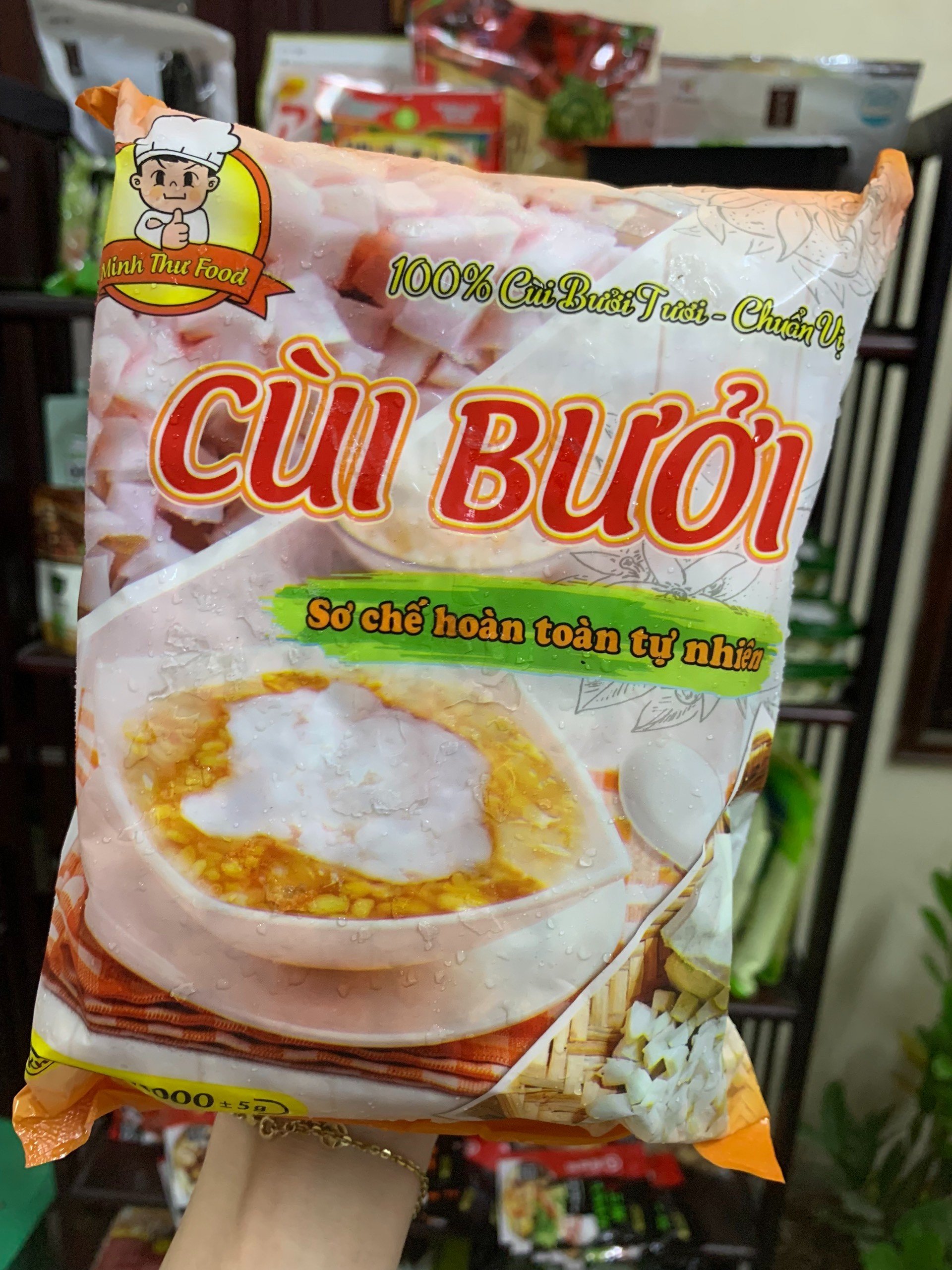 Cùi bưởi khử đắng, tẩm bột sẵn 1kg, siêu ngon, tiện lợi