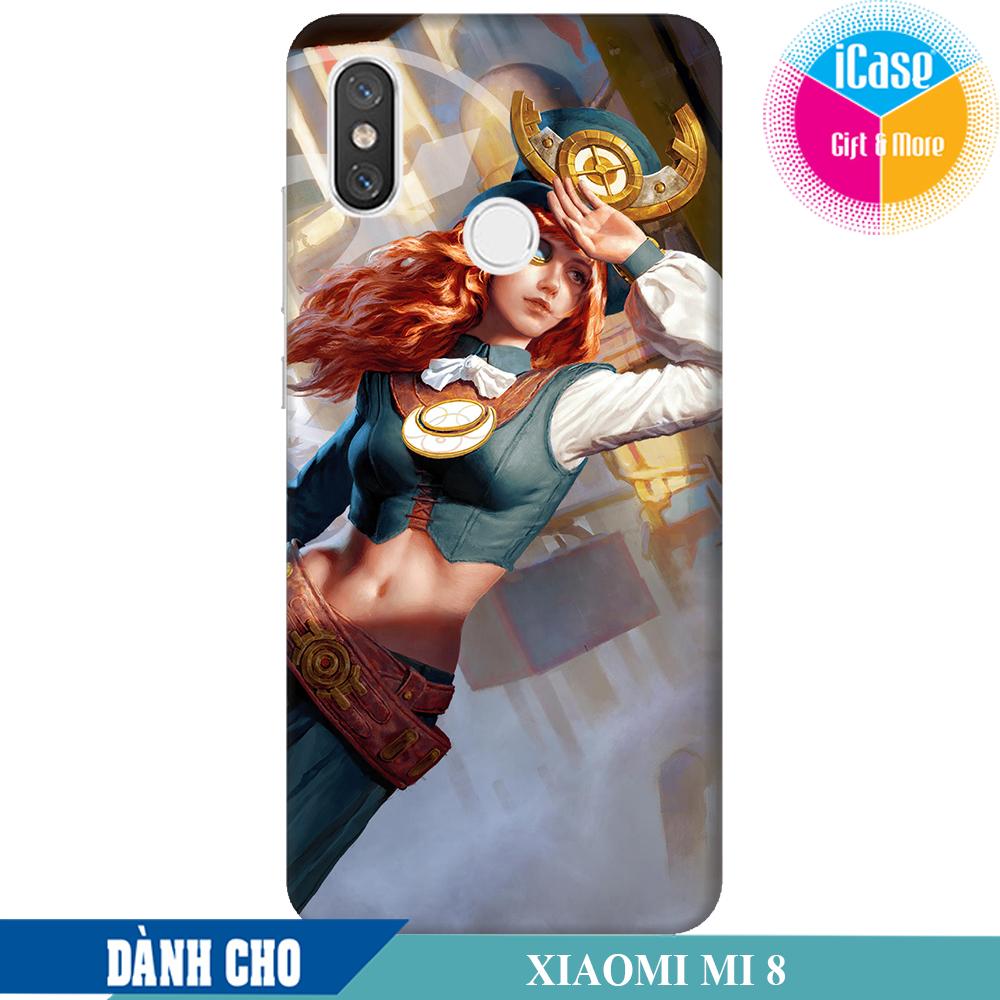 Ốp lưng nhựa dẻo dành cho Xiaomi Mi 8 in hình Liliana Cửu Vĩ Yêu Hồ