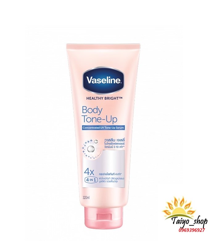 Sữa dưỡng thể Vaseline Healthy White Tone-Up Serum 4x 320ml