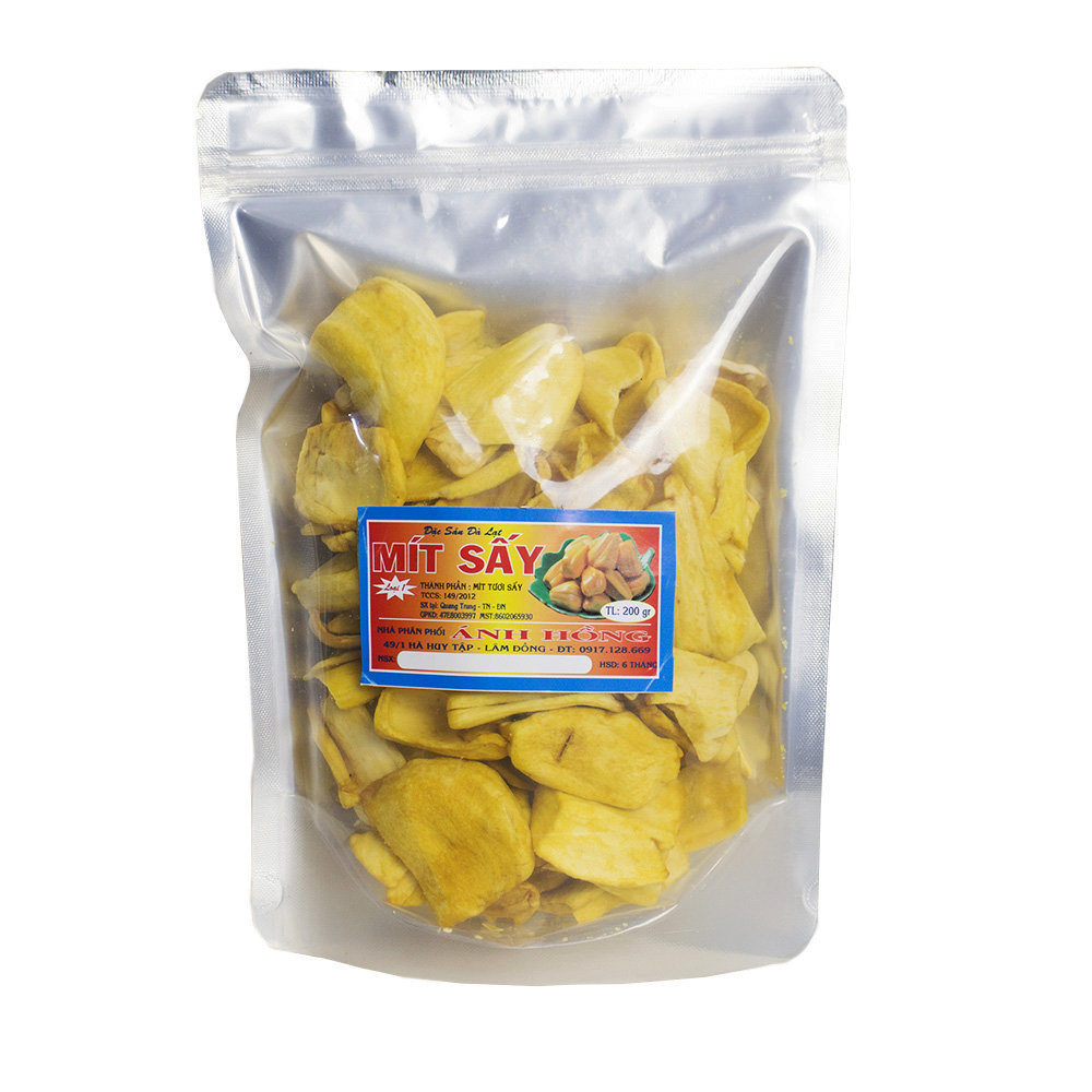 [Mã giảm giá 20k] Mít sấy khô giòn 200gr