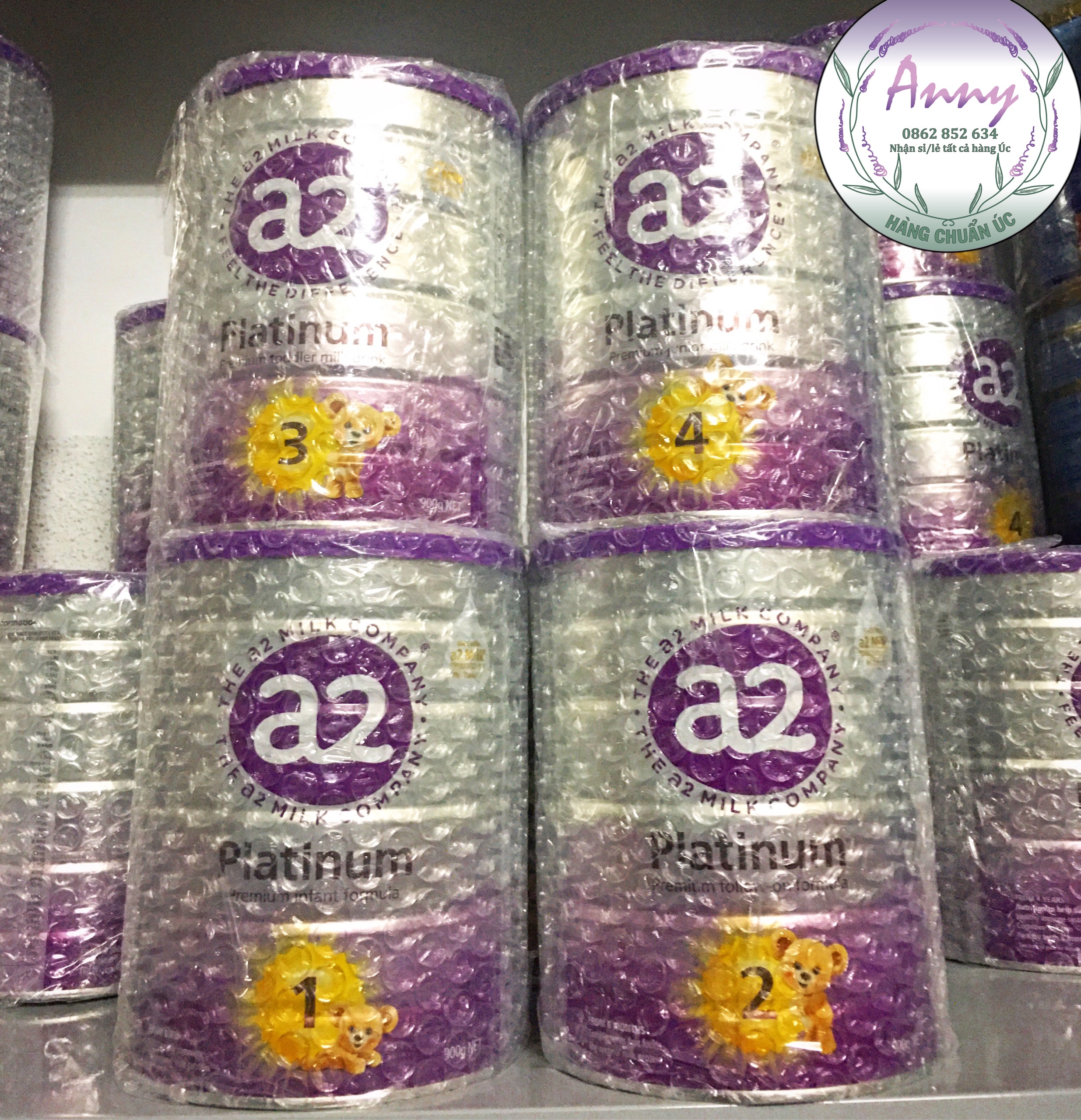 Sữa a2 platinum premium toddler stage 1-2-3-4 - mẫu mới - móp