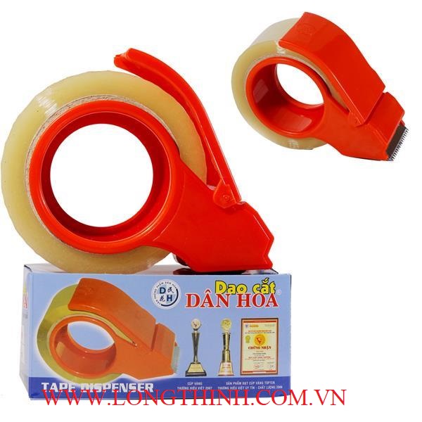 [HCM]Dụng cụ cắt băng keo cầm tay Dân Hoa 5P (5cm hoặc 5F) nhựa