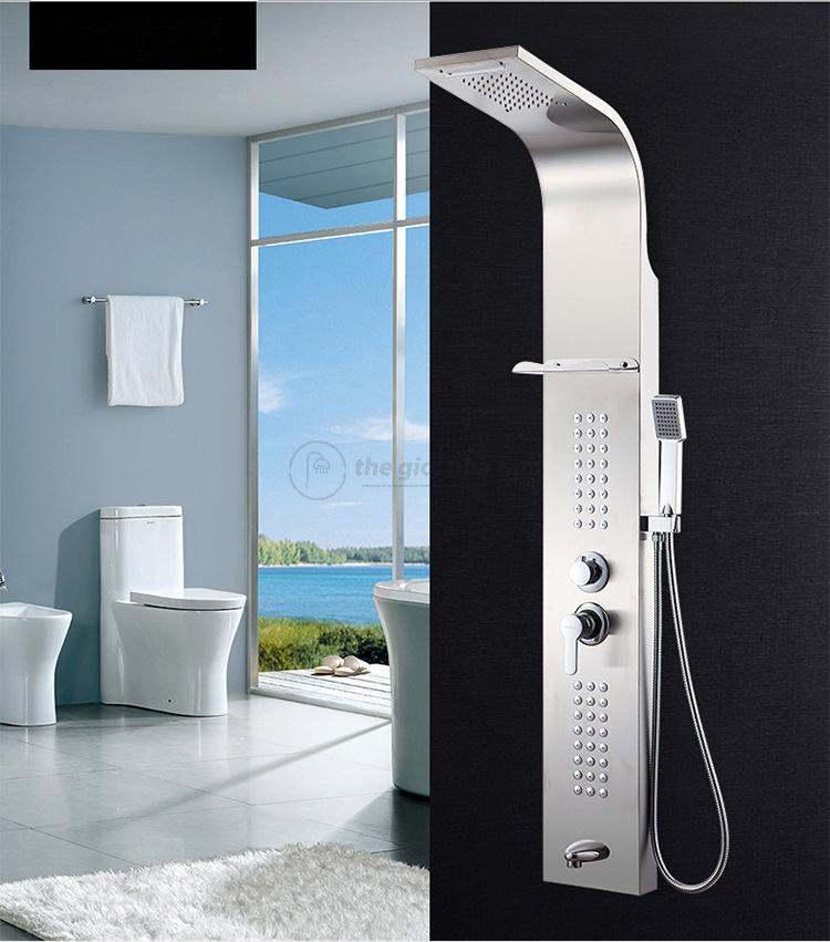Bộ sen thuyền tắm đứng nóng lạnh massage Inox SUS 304 STT.01