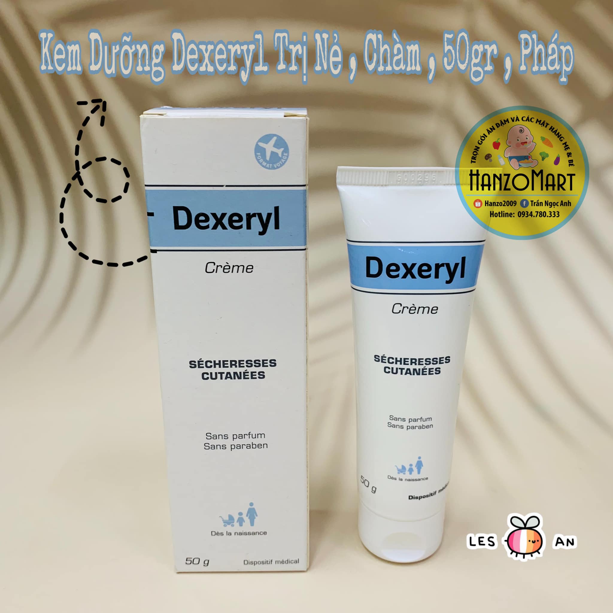 Kem bôi da trị nẻ, chàm DEXERYL (50g)