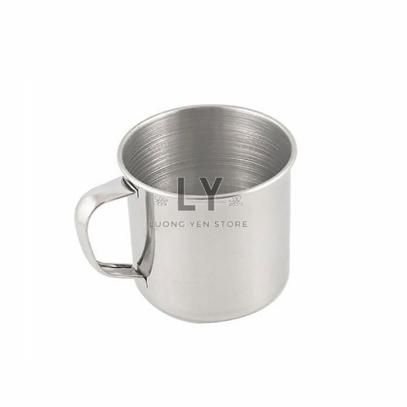 Ca uống nước inox 7cm có quai, ly, cốc làm đá đa năng