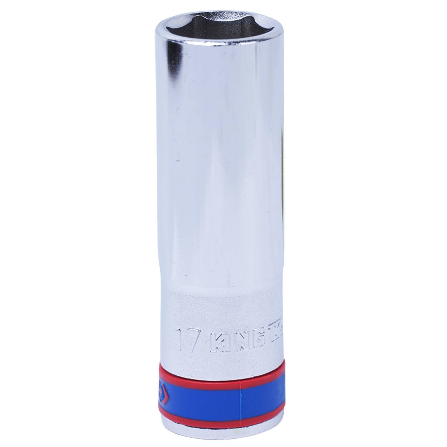 Đầu tuýp xi bạc 6 cạnh dài 17mm chuôi 1/2" kingtony 423517m