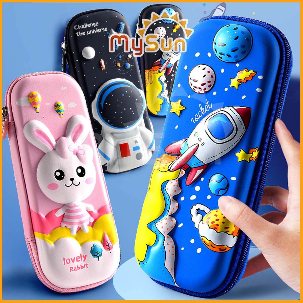 Hộp đựng bút 3D bằng nhựa siêu cute giá rẻ cho bé gái trai học sinh MySun