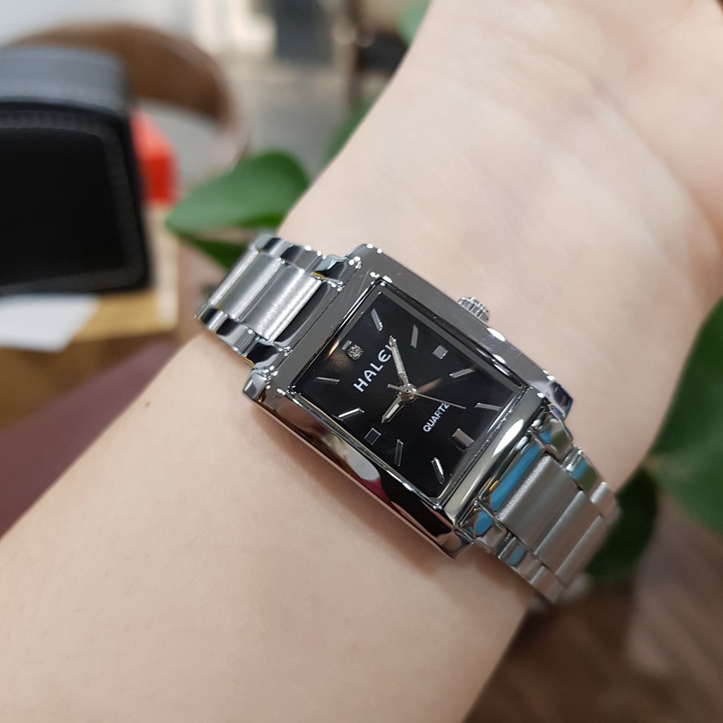 Đồng Hồ Nữ HALEI Mặt Vuông Máy Nhật Phiên Bản 2019