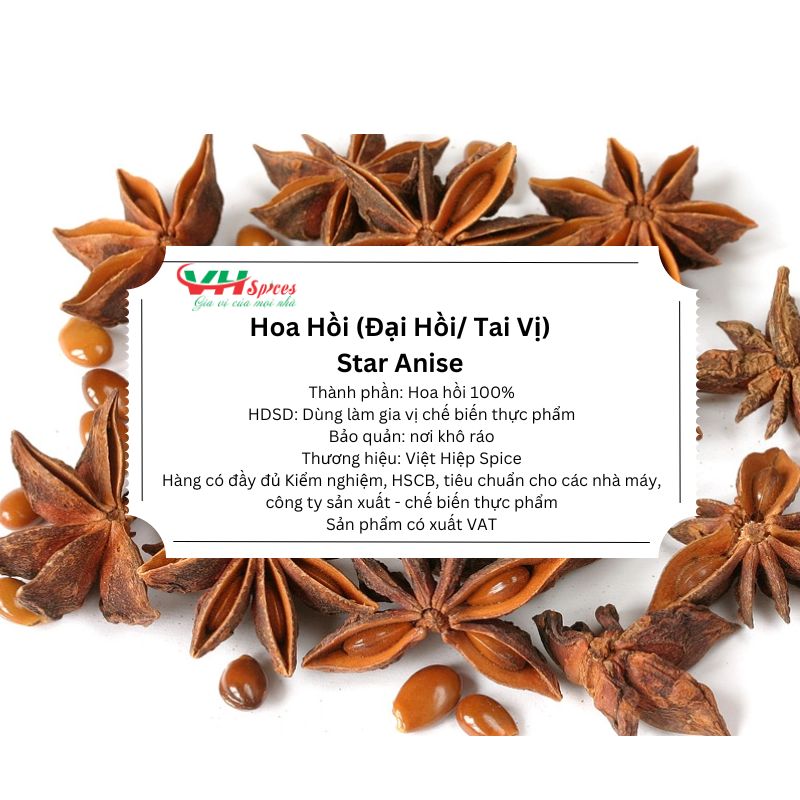Hoa hồi - đại hồi không cuốn sấy khô việt hiệp
