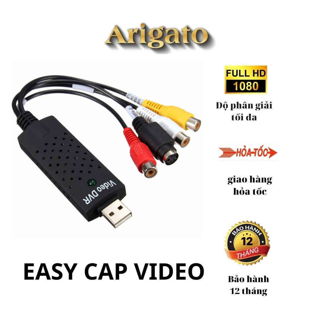 Easy cap usb 2.0 ghi chương trình tv-vcd-dvd-camera vào máy tính