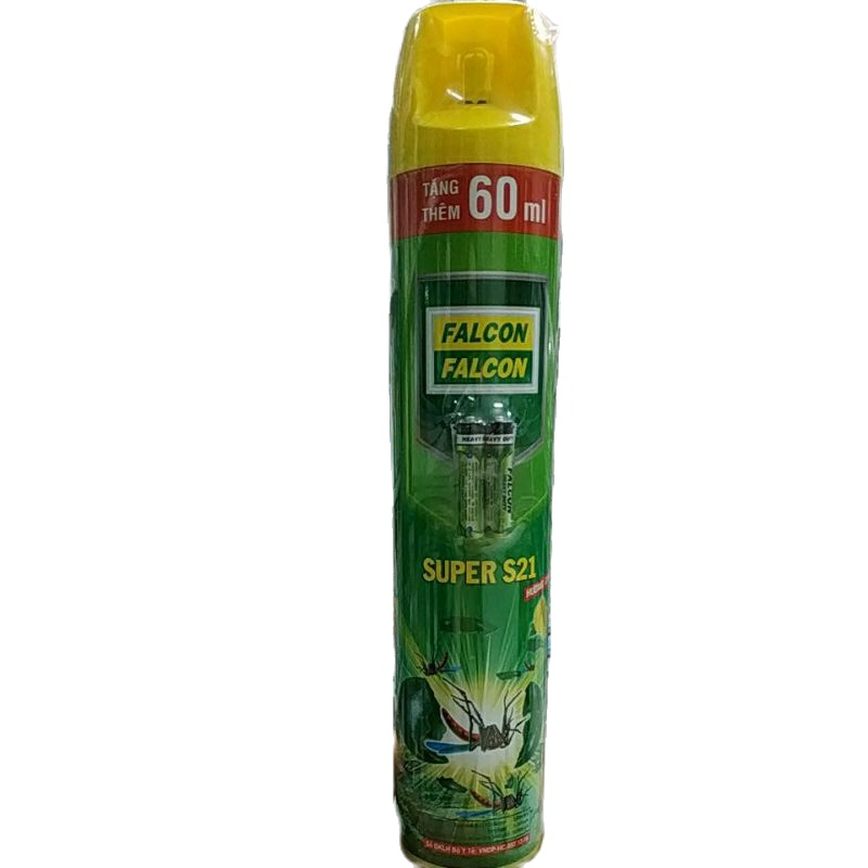 Bình xịt muỗi hiệu quả falcon hương chanh 660ml tặng thêm dung tích