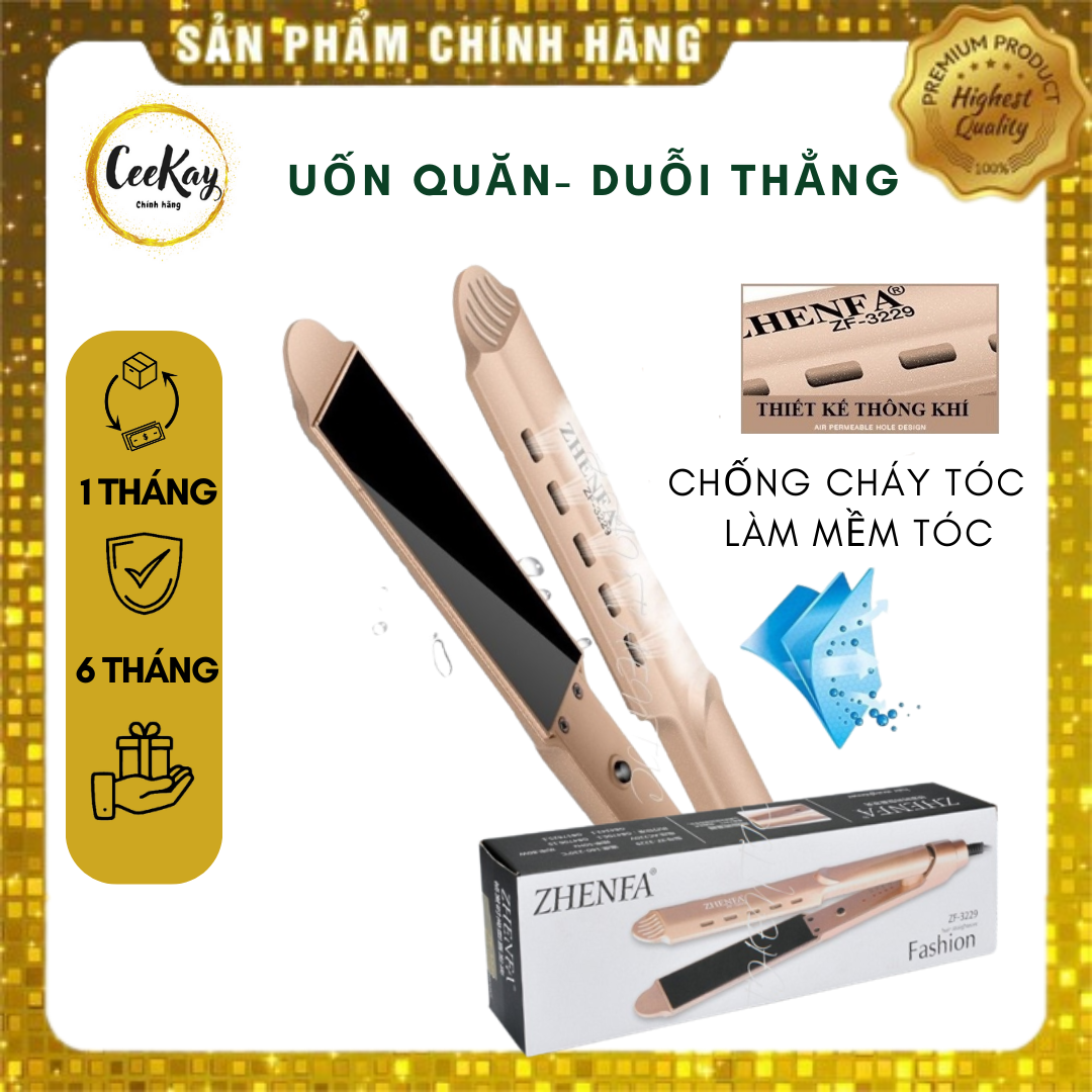 Máy duỗi tóc ZHENFA kiểu máy làm tóc đa năng thông minh có thể uốn tóc ép tóc tạo kiểu tóc làm tóc