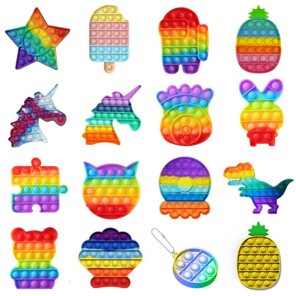 Push Pop It fidget toys Đồ chơi giải trí thông minh popit hình thú giảm căng thẳng hiệu quả cho người lớn, trẻ em Temo