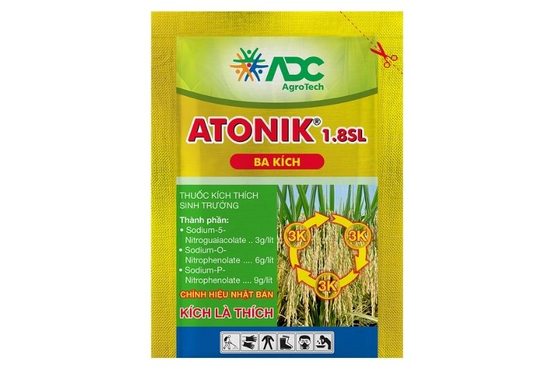 Phân bón lá kích thích sinh trưởng ATONIK 1.8 SL Ba Kích công ty ADC Gói 15ml