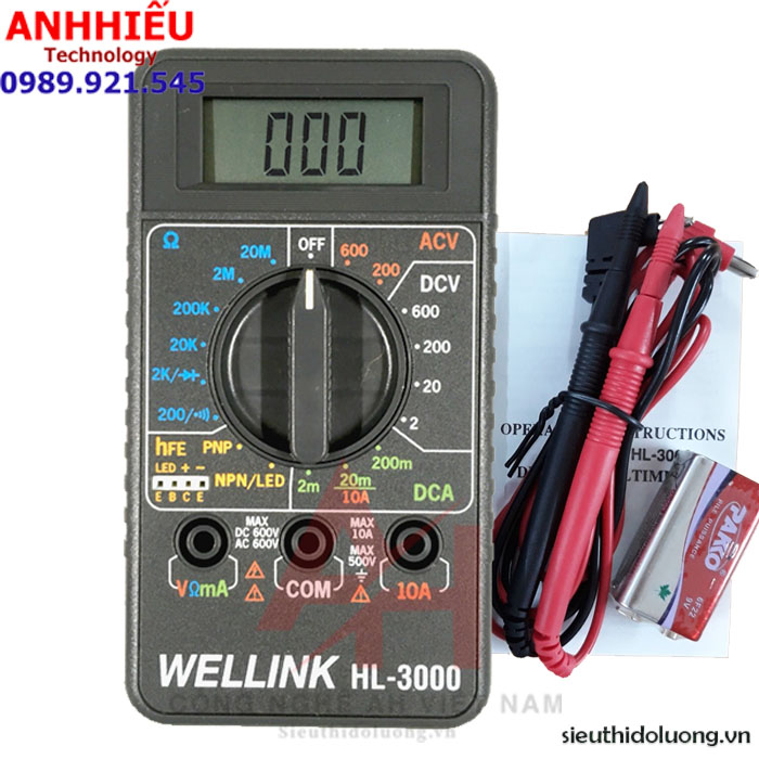 Wellink hl-3000 đồng hồ vạn năng wellink hl 3000