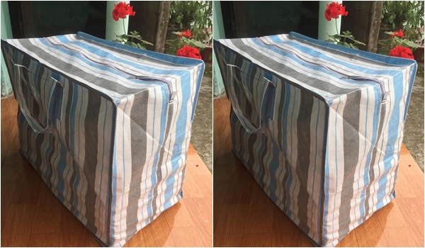 Combo 2 túi bạt đựng quần áo Size Lớn 70 x 60 x 40 cm - Dày, cứng, đẹp
