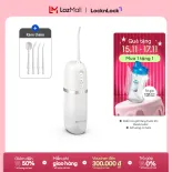 Máy tăm nước Lock&Lock Portable Oral Irrigator  190ml - Màu trắng - ENR146WHT - Kèm 4 đầu tăm nước, 4 chế độ, có ngăn chứa đầu tăm