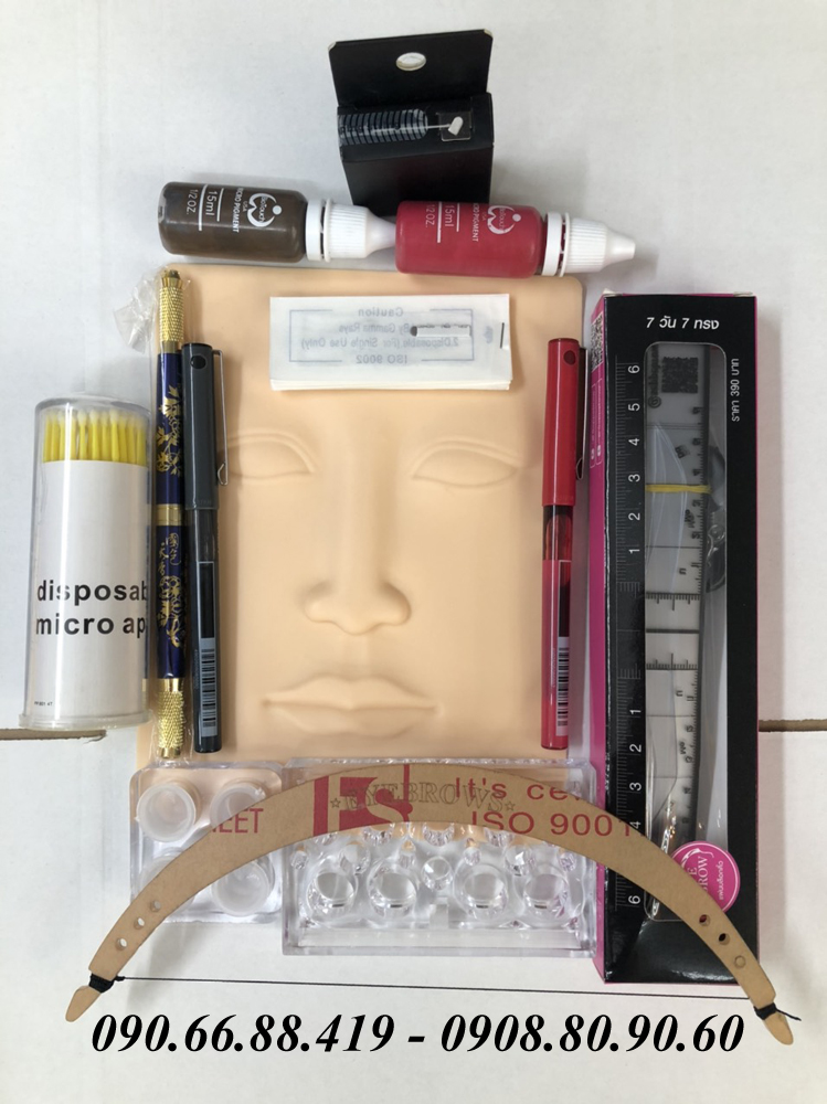 [HCM]Combo 4 - Bộ Dụng cụ tập Điêu khắc Phun xăm Cơ Bản