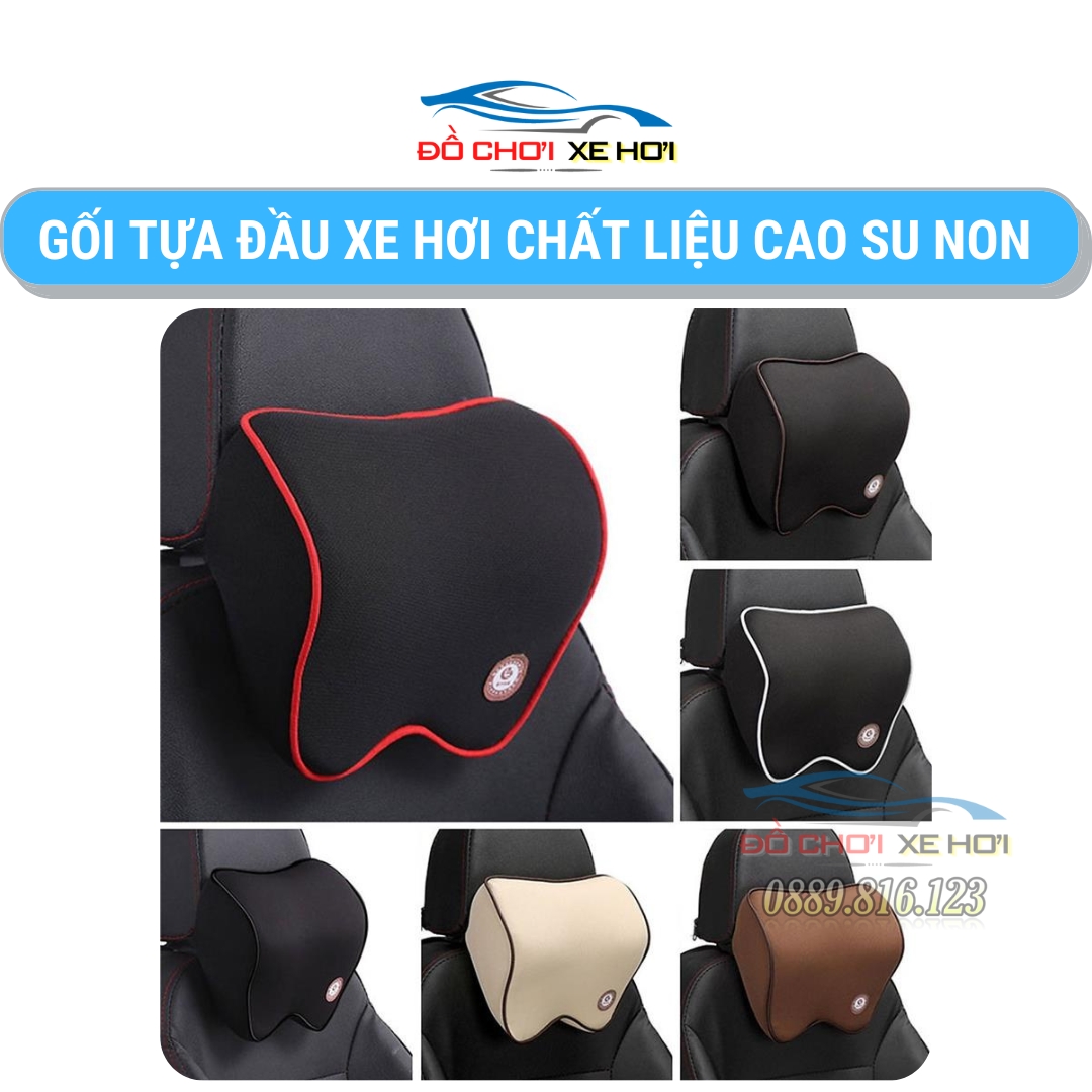 Gối Tựa Đầu Xe Hơi Chất Liệu Cao Su Non Hoạt Tính Cao Cấp