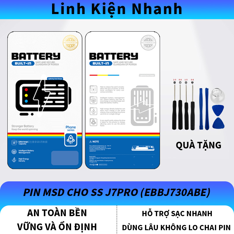PIN MSD THAY THẾ CHO SAMSUNG SS J7PRO (EBBJ730ABE)
