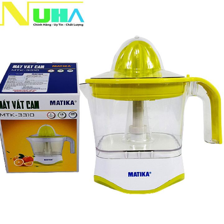 Máy vắt cam kiệt nước 1l matika mtk3310 công suất 40w xoay 2 chiều không nát vỏ giữ nguyên dưỡng chất-hàng chính hãng
