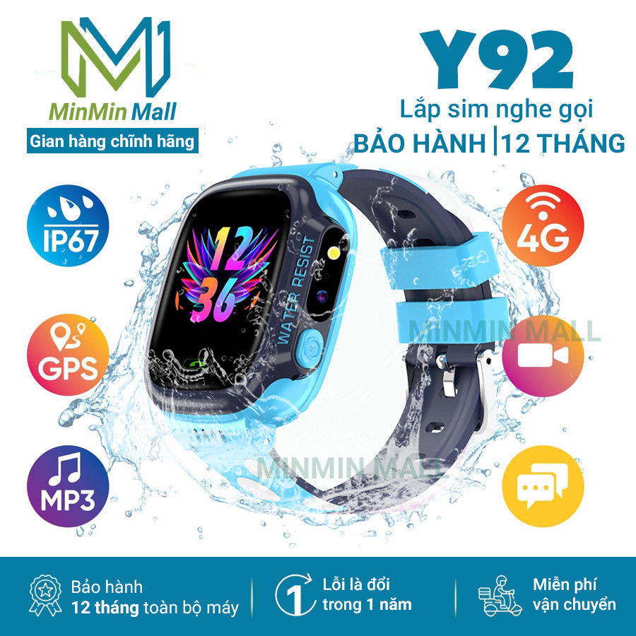 [CẦN THIẾT VỚI CÁC BÉ] Đồng Hồ Thông Minh Định Vị Trẻ Em - Đồng Hồ Định Vị Theo Dõi Trẻ Em - Hỗ Trợ Camera Giao Diện Tiếng Việt Lắp Sim Nghe Gọi 2 Chiều Màn Hình Cảm Ứng Tích Hợp Chống Nước IP67 – Bảo Hành 12 Tháng