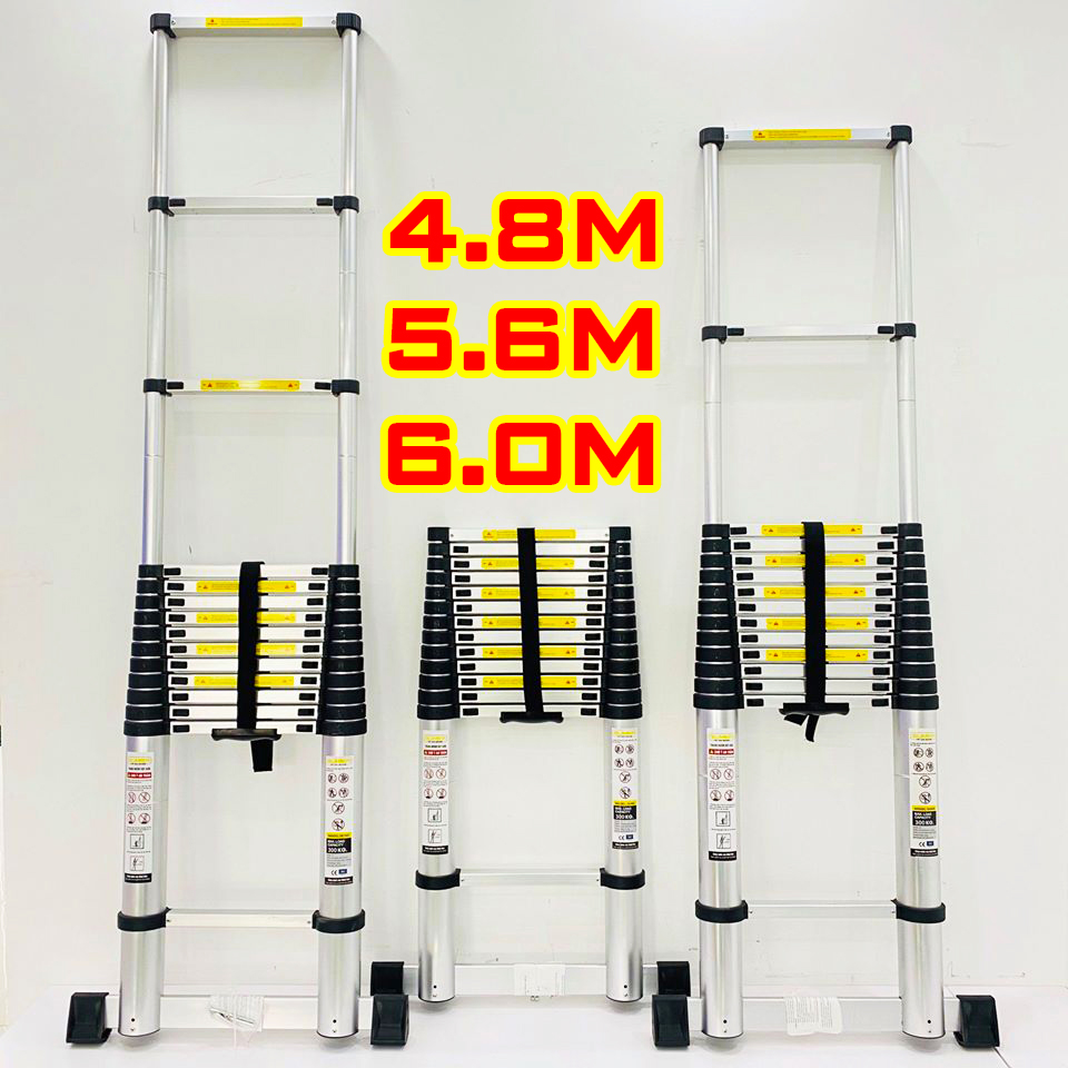 Thang rút xếp đơn SUMIKA [chân đế ngang] SK480, SK560, SK600 chiều cao 4.8M-5.6M-6.0M ( Bảo hành 2 năm) tải trọng 300kg HÀNG CHÍNH HÃNG