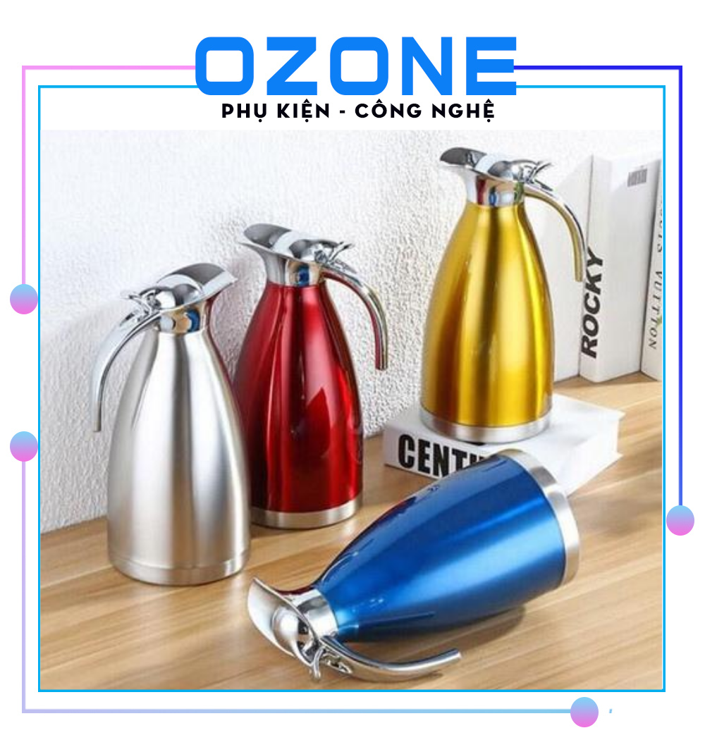 Bình Inox Pha Trà Pha Cafe 2l Tiện Lợi- Bình Pha Cafe- Bình Pha Trà Cafe Giữ Nhiệt Cao Cấp-Bình Nước Cách Nhiệt Pha Trà Cà Phê Cao Cấp 2L- Bình Pha Trà - Bình Pha Trà - Pha Cà Phê Mỏ Vịt Đựng Nước 2 Lít Inox Cách Nhiệt Cao Cấp Nhiều Màu