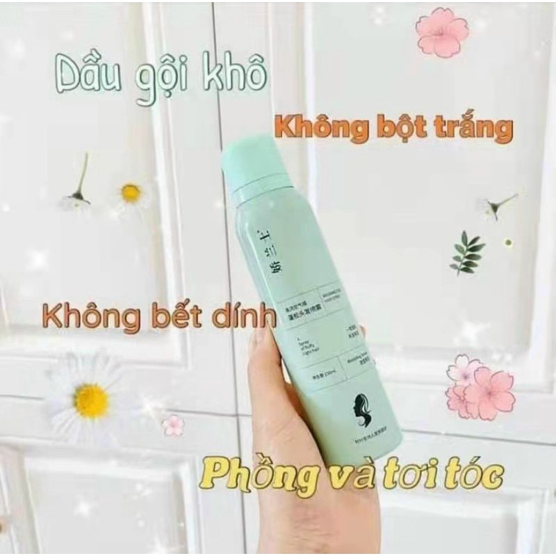 Dầu gội khô dạng xịt 150ml giúp tóc bồng bềnh suốt 8 tiếng